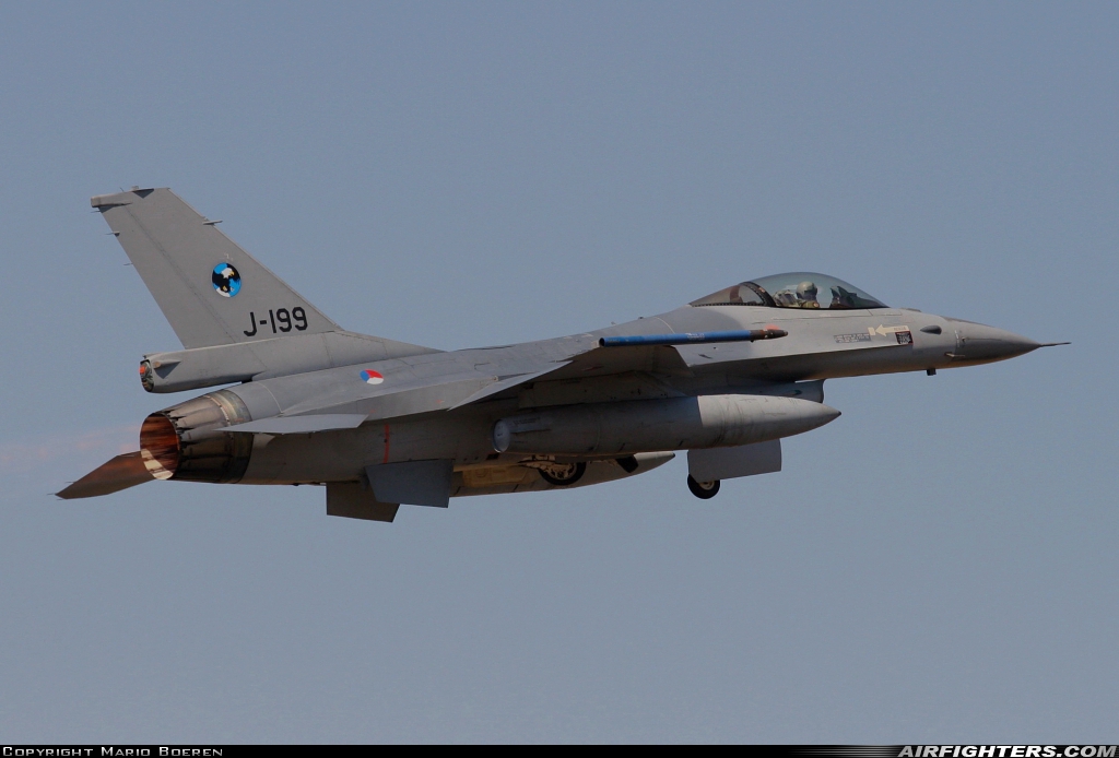 Netherlands - Air Force General Dynamics F-16AM Fighting Falcon J-199 at Uden - Volkel (UDE / EHVK), Netherlands