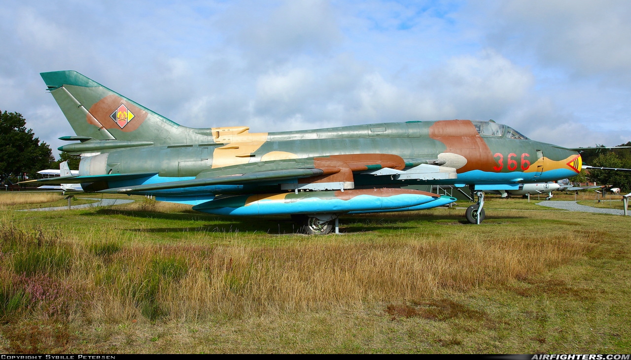 East Germany - Air Force Sukhoi Su-22M4 Fitter-K 366 at Nordholz - Spieka (EDXN), Germany