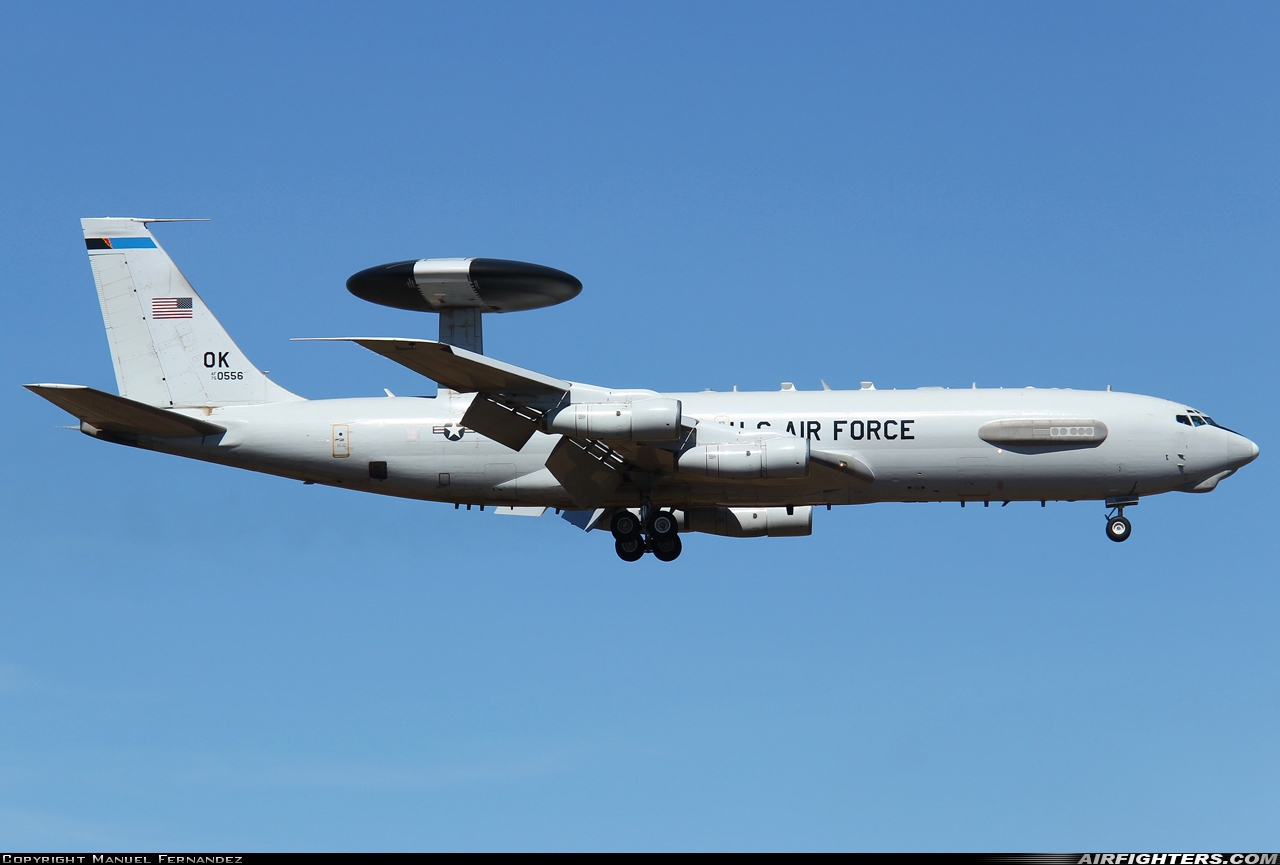 USA - Air Force Boeing E-3B Sentry (707-300) 75-0556 at Rota (LERT), Spain