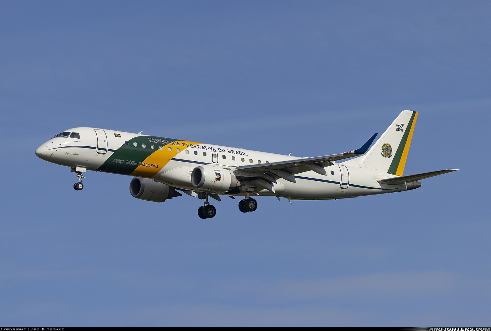 Brazil - Air Force Embraer VC-2 (ERJ-190AR) 2591 at London - Stansted (STN / EGSS), UK