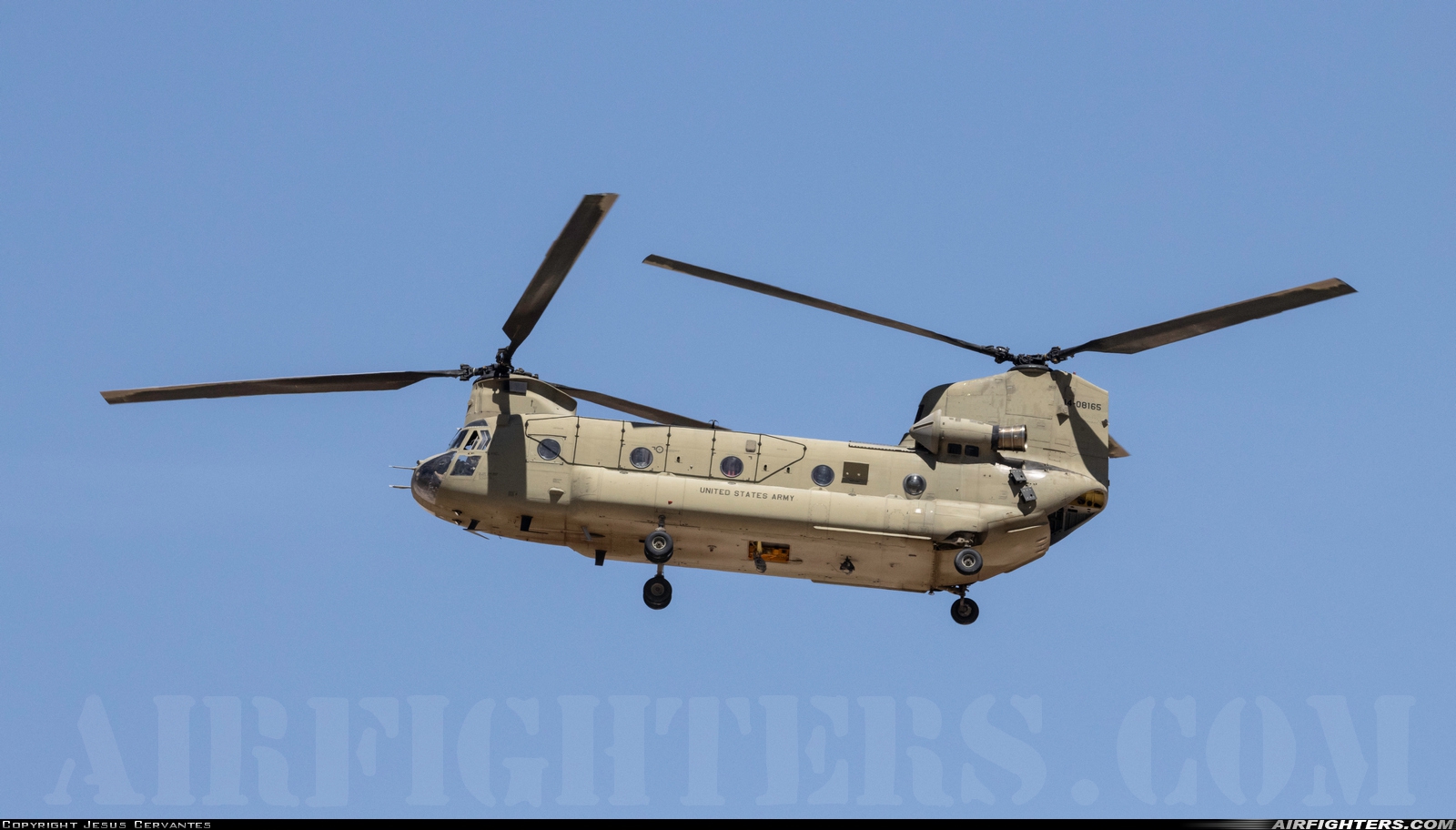 USA - Army Boeing Vertol CH-47F Chinook 14-08165 at El Paso / Fort Bliss - Biggs AAF (BIF / KBIF), USA