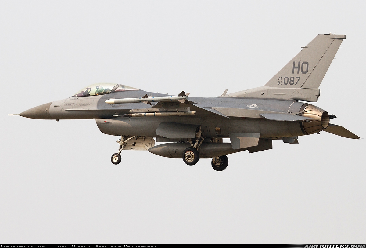 USA - Air Force General Dynamics F-16C Fighting Falcon 89-2087 at Portland - Int. (PDX / KPDX), USA
