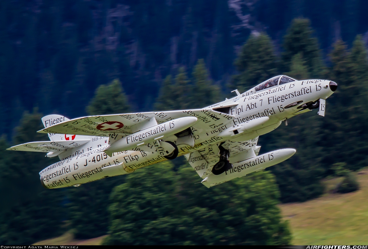 Private - Hunterverein Obersimmental Hawker Hunter F58 HB-RVS at St. Stephan (LSTS), Switzerland