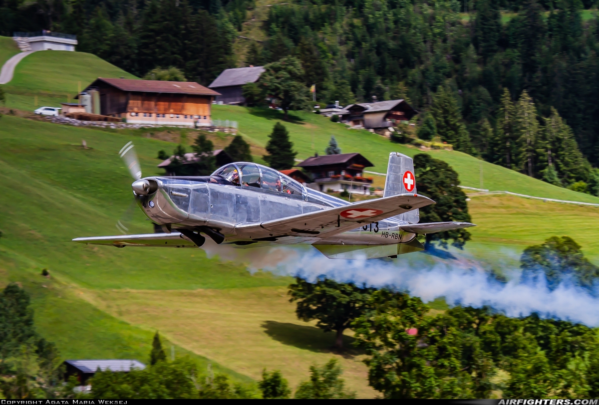 Private - Associazione 813 Pilatus P-3-03 HB-RBN at St. Stephan (LSTS), Switzerland