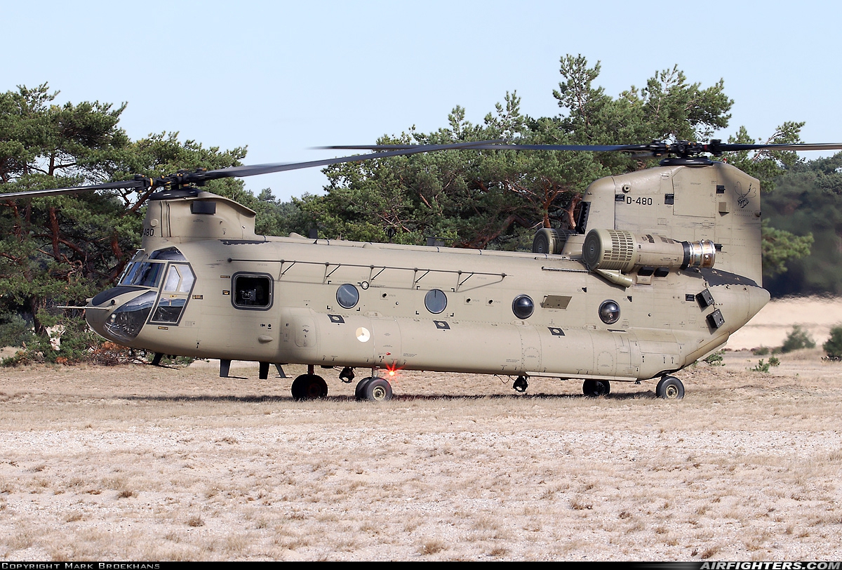 Netherlands - Air Force Boeing Vertol CH-47F Chinook D-480 at Off-Airport - Beekhuizerzand, Netherlands