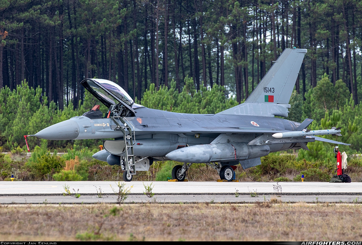Portugal - Air Force General Dynamics F-16AM Fighting Falcon 15143 at Monte Real (BA5) (LPMR), Portugal