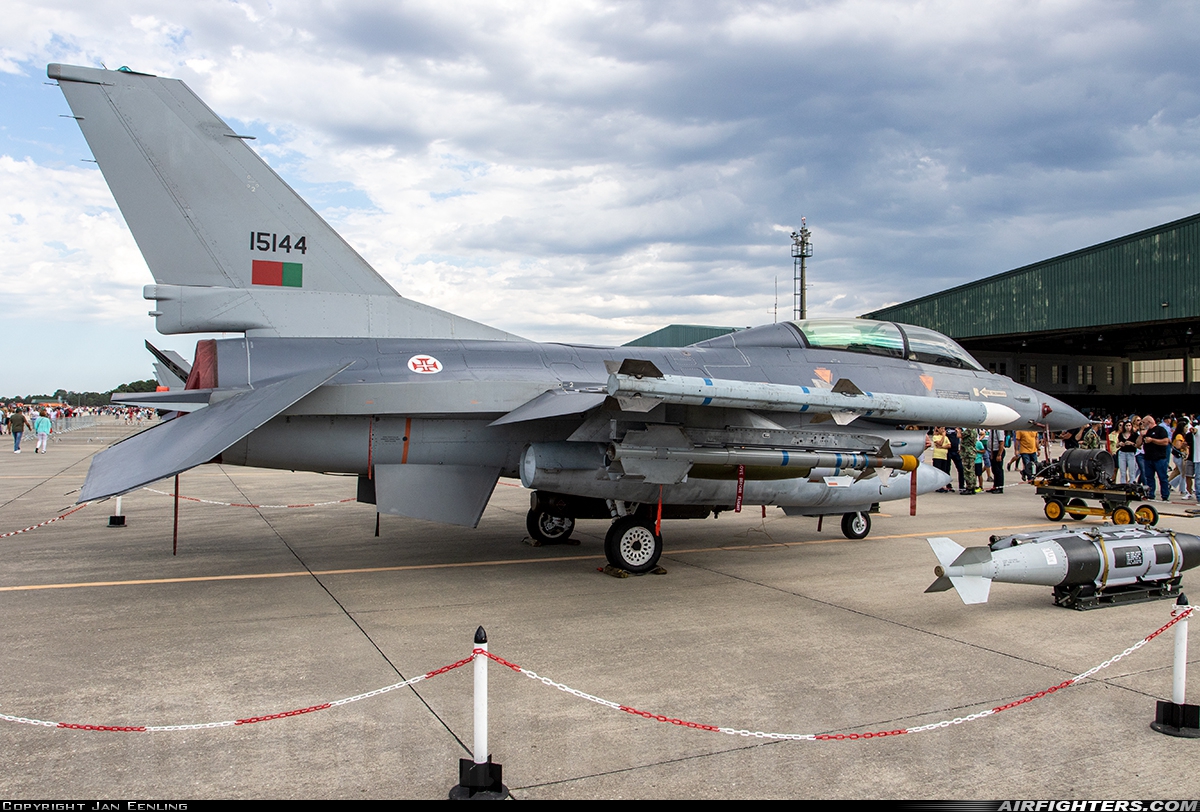 Portugal - Air Force General Dynamics F-16BM Fighting Falcon 15144 at Monte Real (BA5) (LPMR), Portugal