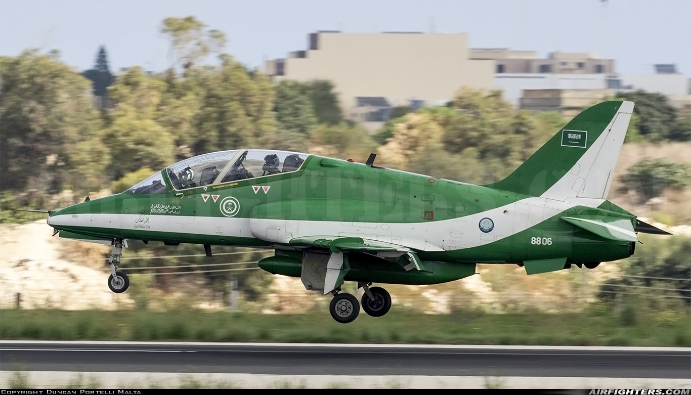 Saudi Arabia - Air Force British Aerospace Hawk Mk.65A 8806 at Luqa - Malta International (MLA / LMML), Malta