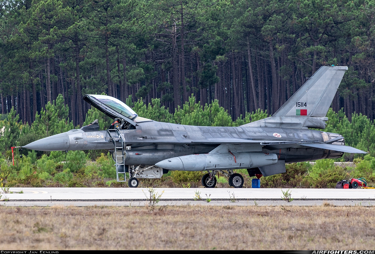 Portugal - Air Force General Dynamics F-16AM Fighting Falcon 15114 at Monte Real (BA5) (LPMR), Portugal