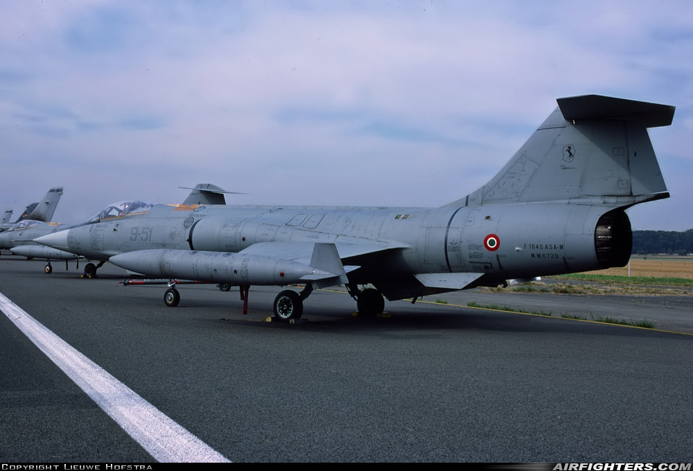 Italy - Air Force Lockheed F-104S-ASA-M Starfighter MM6720 at Beauvechain (EBBE), Belgium