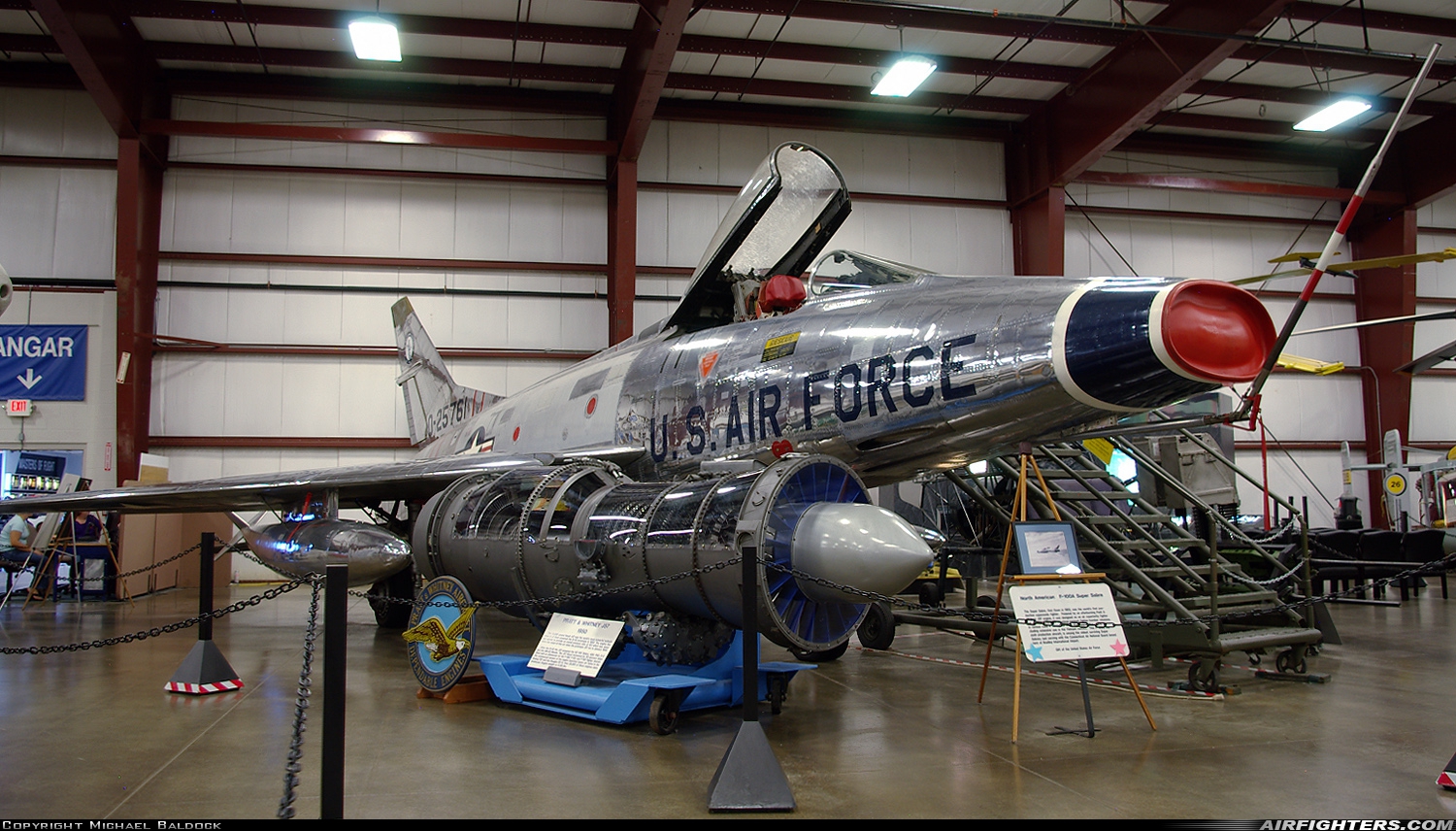 USA - Air Force North American F-100A Super Sabre 52-5761 at Windsor Locks (Hartford / Springfield) - Bradley Int. (BDL / KBDL), USA