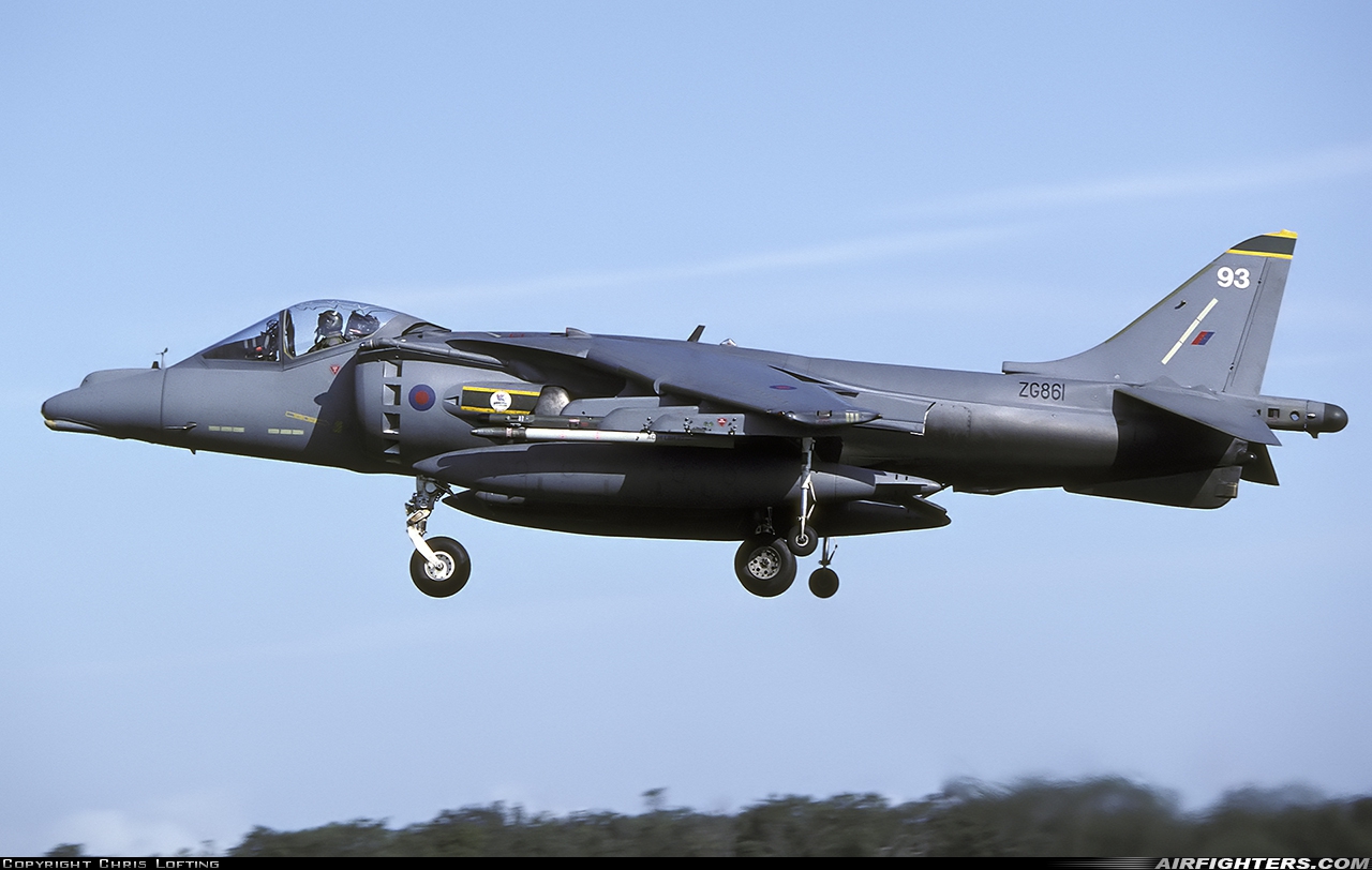 UK - Air Force British Aerospace Harrier GR.7 ZG861 at Honington (BEQ / EGXH), UK