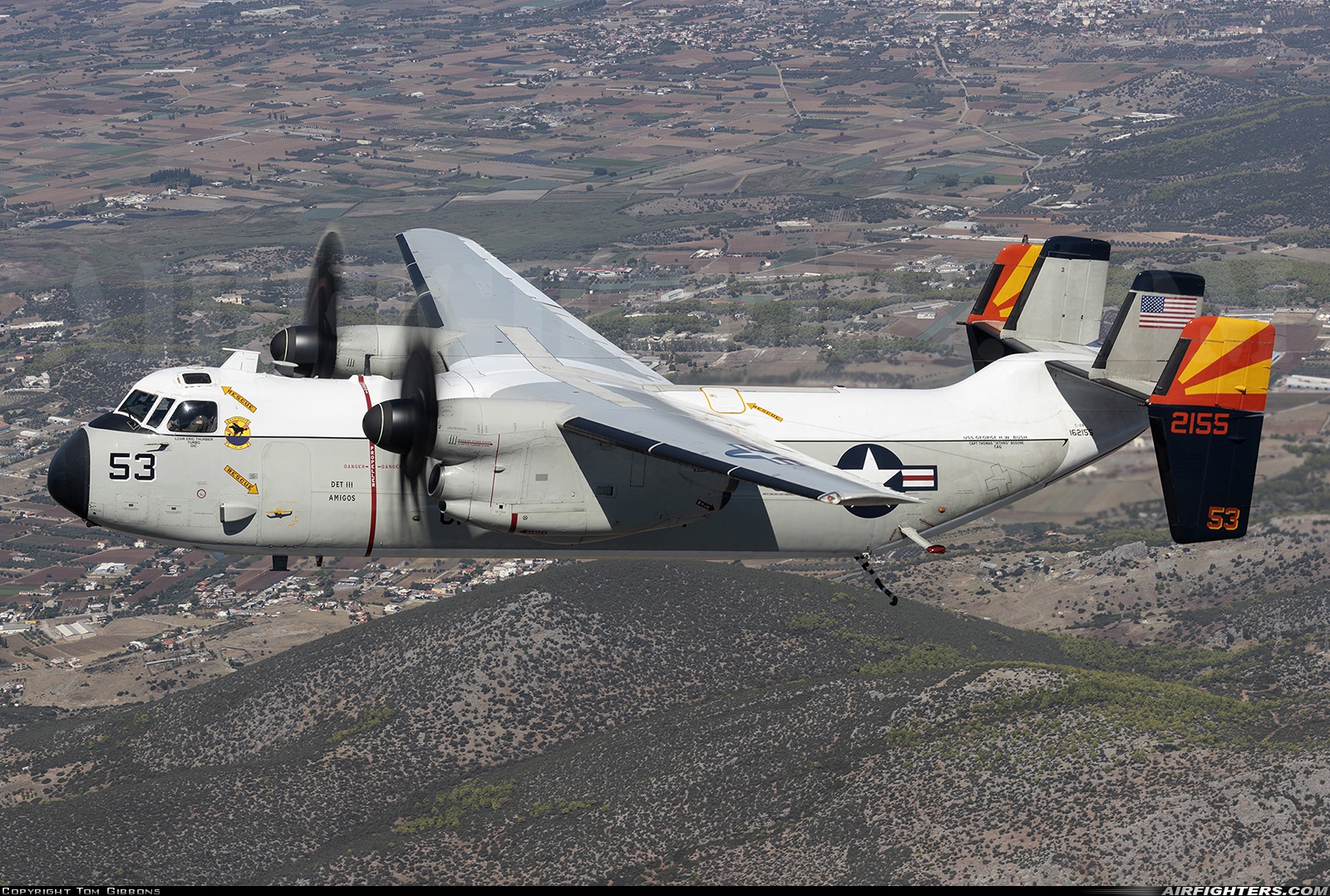 USA - Navy Grumman C-2A Greyhound 162155 at In Flight, Greece