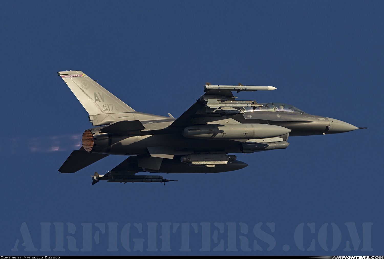 USA - Air Force General Dynamics F-16D Fighting Falcon 89-2178 at Aviano (- Pagliano e Gori) (AVB / LIPA), Italy