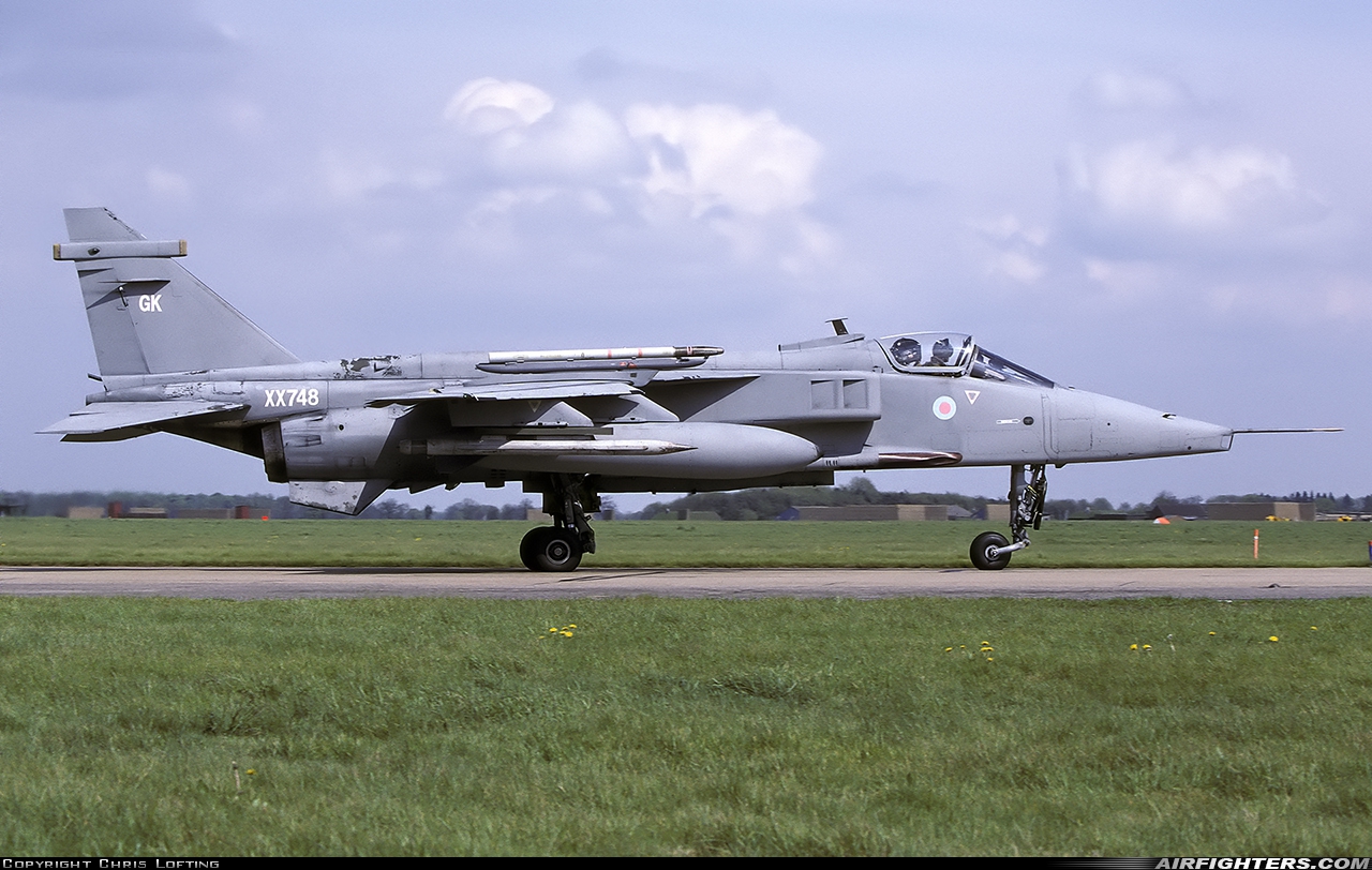 UK - Air Force Sepecat Jaguar GR3 XX748 at Coltishall (CLF / EGYC), UK