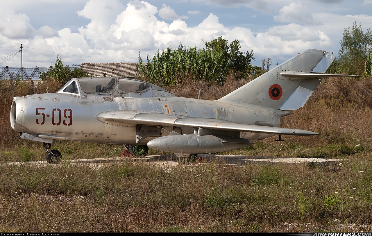 Albania - Air Force Mikoyan-Gurevich MiG-15UTI 5-09 at Kucove, Albania