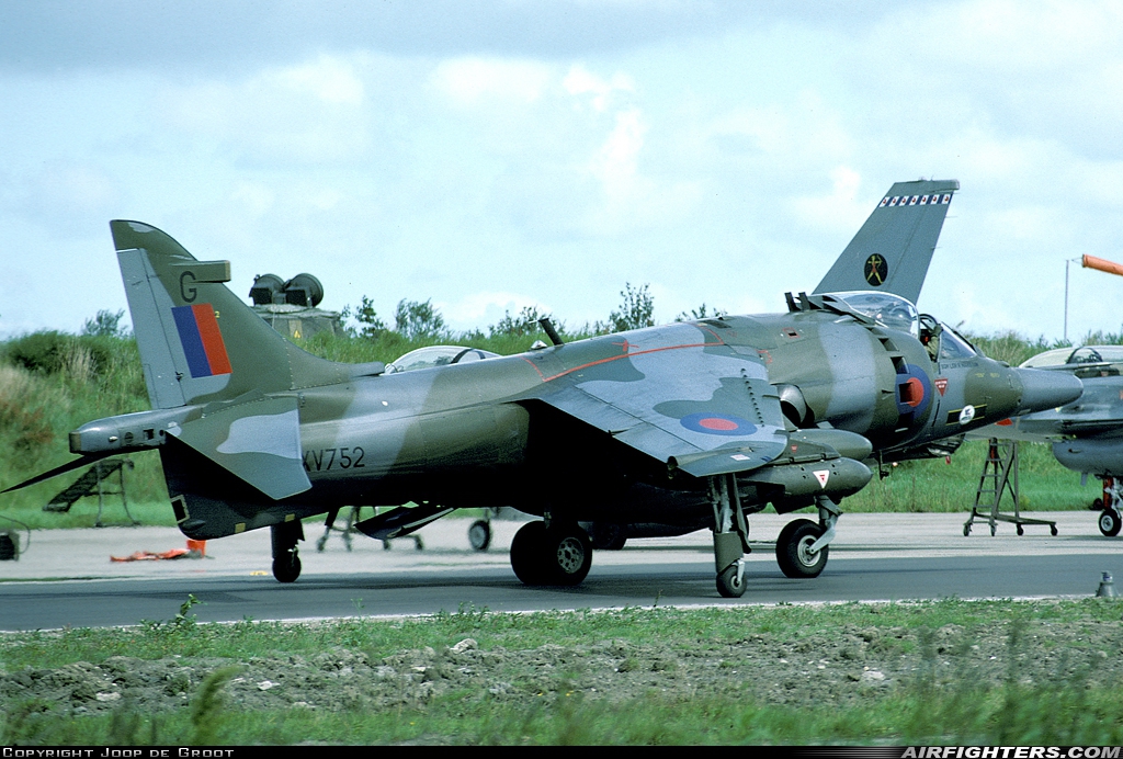 UK - Air Force Hawker Siddeley Harrier GR.3 XV752 at Leeuwarden (LWR / EHLW), Netherlands