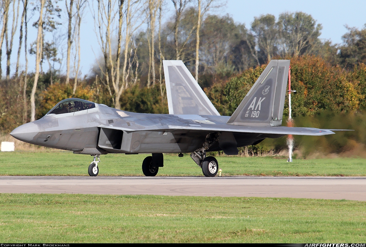 USA - Air Force Lockheed Martin F-22A Raptor 09-4190 at Leeuwarden (LWR / EHLW), Netherlands