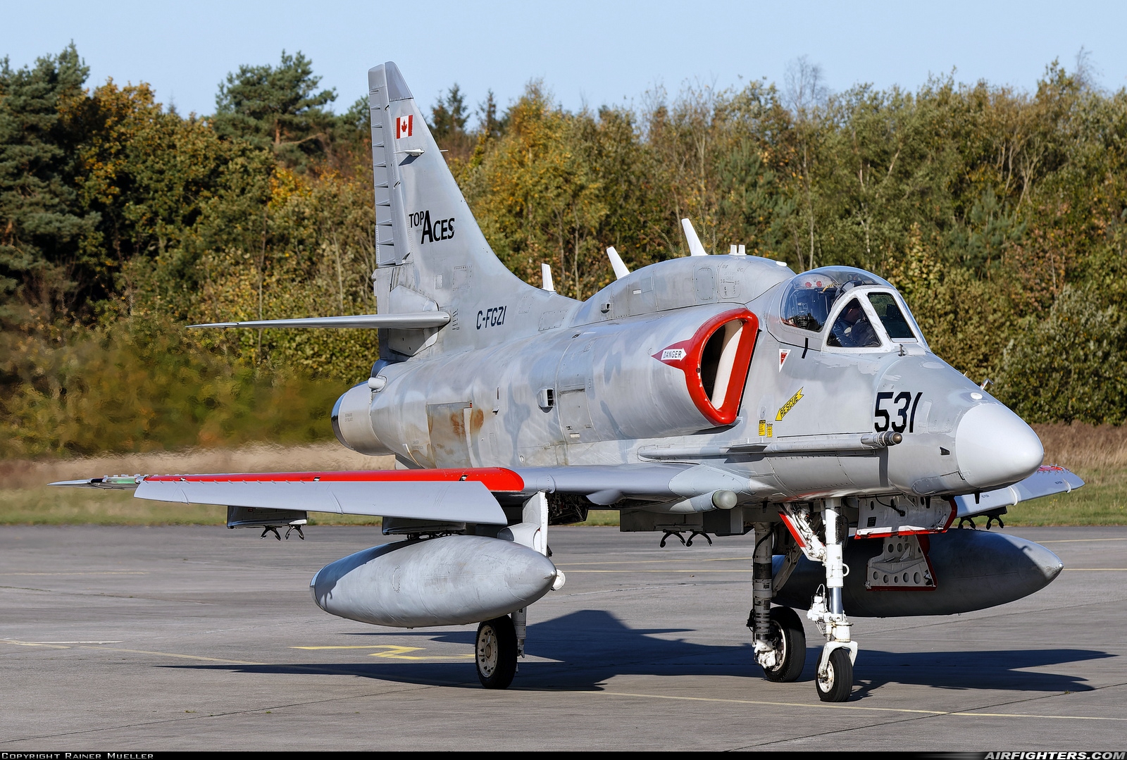 Company Owned - Top Aces (ATSI) Douglas A-4N Skyhawk C-FGZI at Nordholz (- Cuxhaven) (NDZ / ETMN), Germany