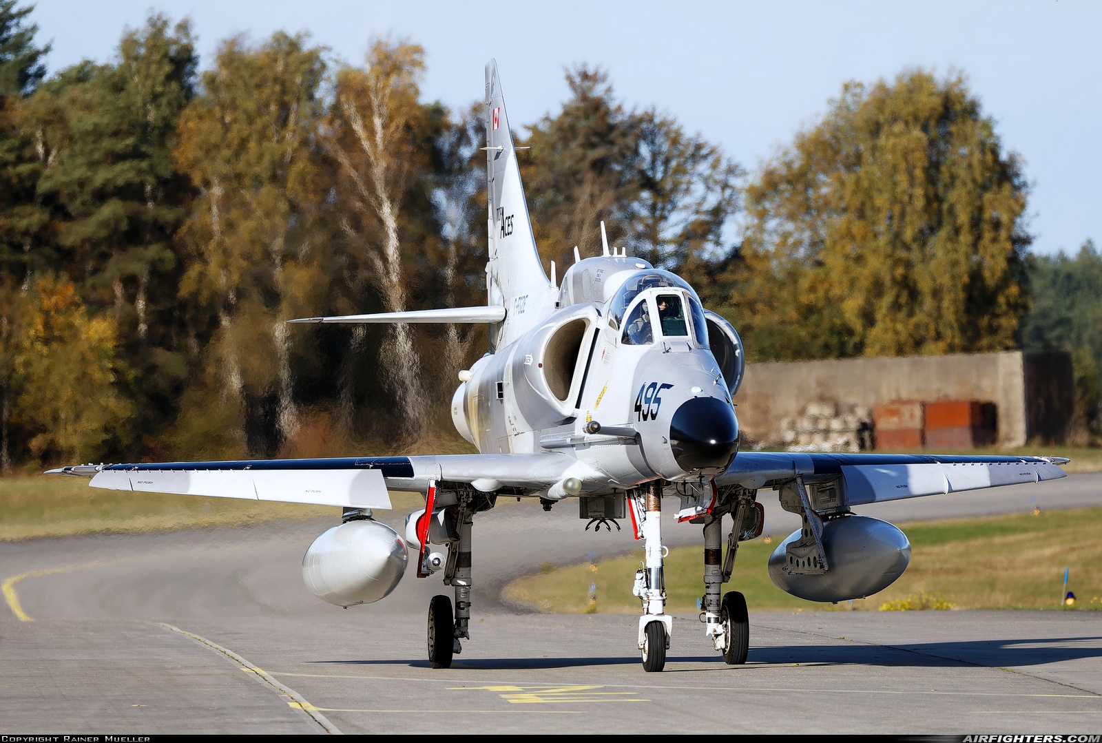 Company Owned - Top Aces (ATSI) Douglas A-4N Skyhawk C-FGZE at Nordholz (- Cuxhaven) (NDZ / ETMN), Germany