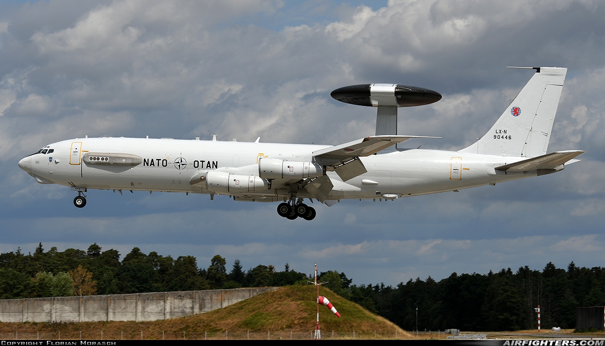 Luxembourg - NATO Boeing E-3A Sentry (707-300) LX-N90446 at Ingolstadt - Manching (ETSI), Germany