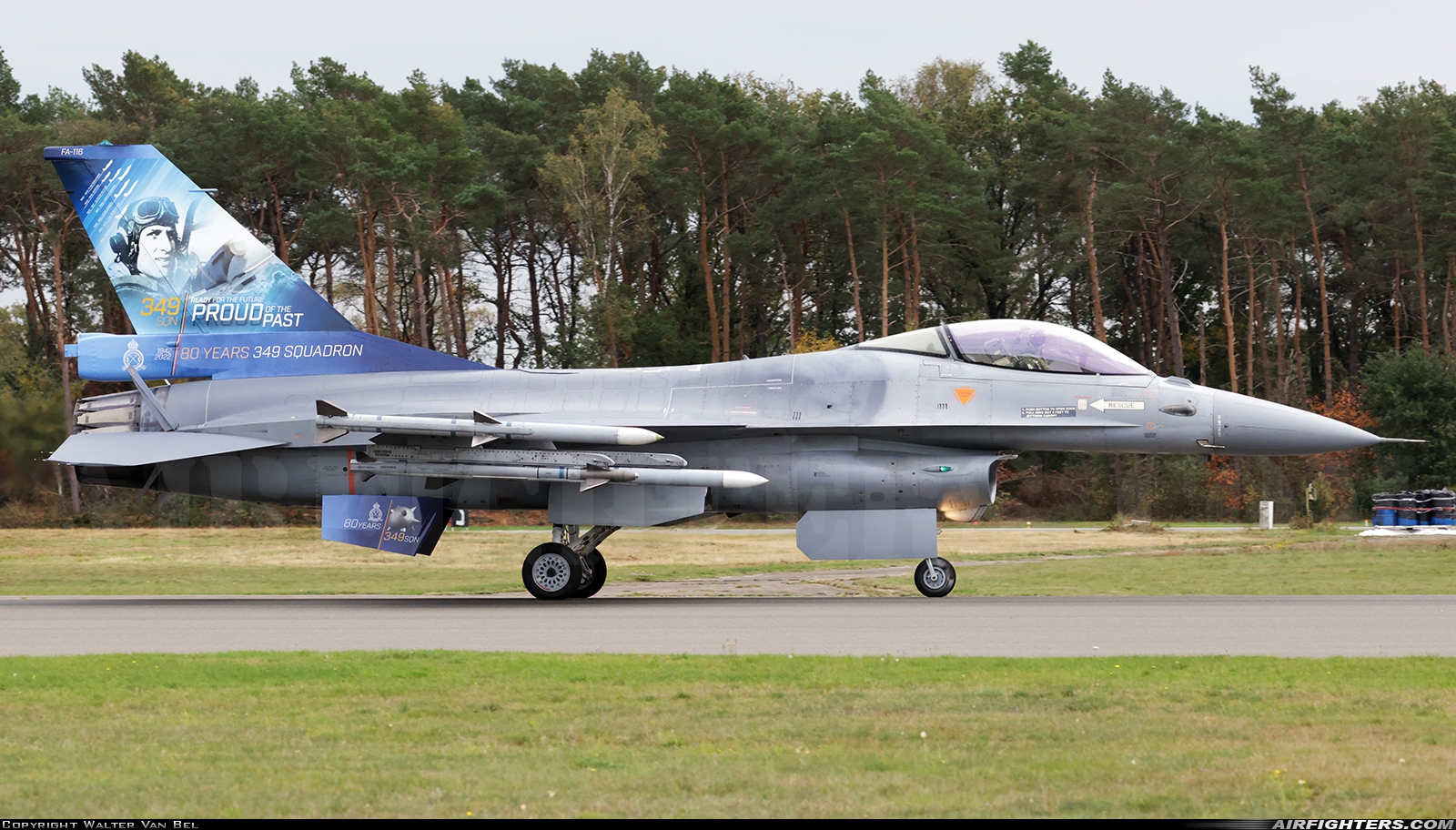 Belgium - Air Force General Dynamics F-16AM Fighting Falcon FA-116 at Kleine Brogel (EBBL), Belgium