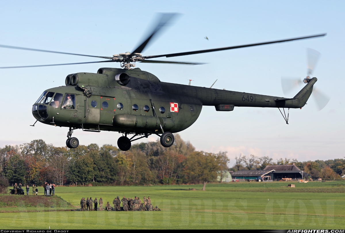 Poland - Army Mil Mi-8T 649 at Off-Airport - Ossesluis, Netherlands