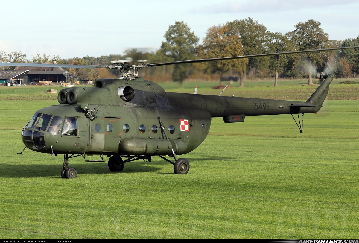 Poland - Army Mil Mi-8T 649 at Off-Airport - Ossesluis, Netherlands