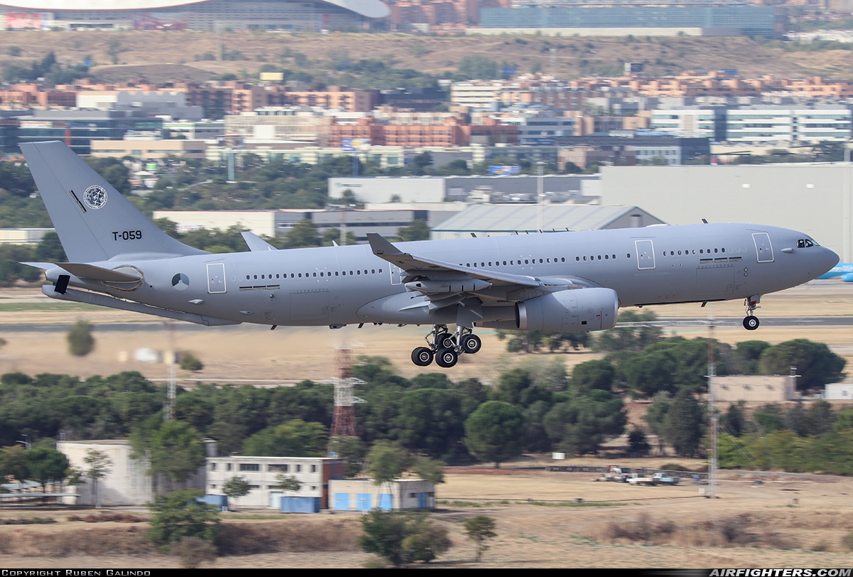 Netherlands - Air Force Airbus KC-30M (A330-243MRTT) T-059 at Madrid - Barajas (MAD / LEMD), Spain