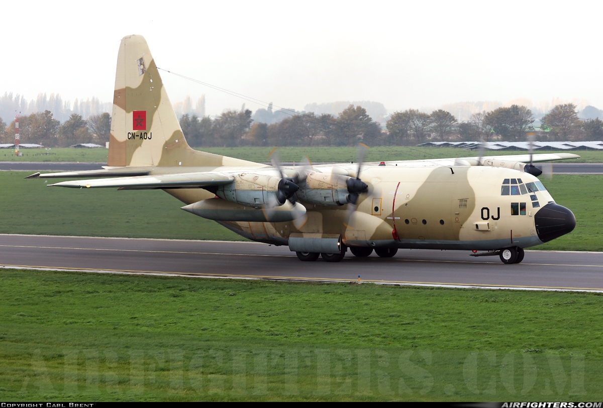 Morocco - Air Force Lockheed C-130H Hercules (L-382) CN-AOJ at Rotterdam (- Zestienhoven) (RTM / EHRD), Netherlands