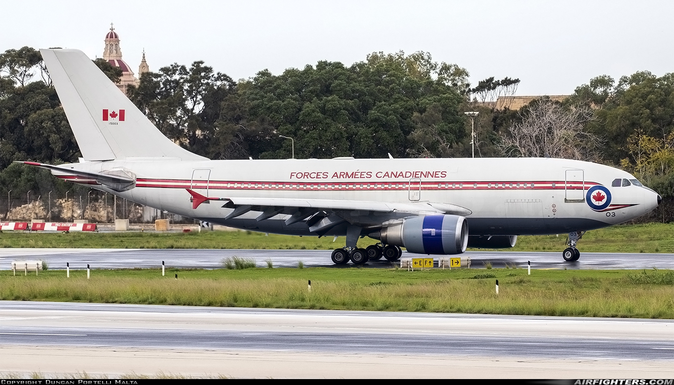 Canada - Air Force Airbus CC-150 Polaris (A310-304(F)) 15003 at Luqa - Malta International (MLA / LMML), Malta