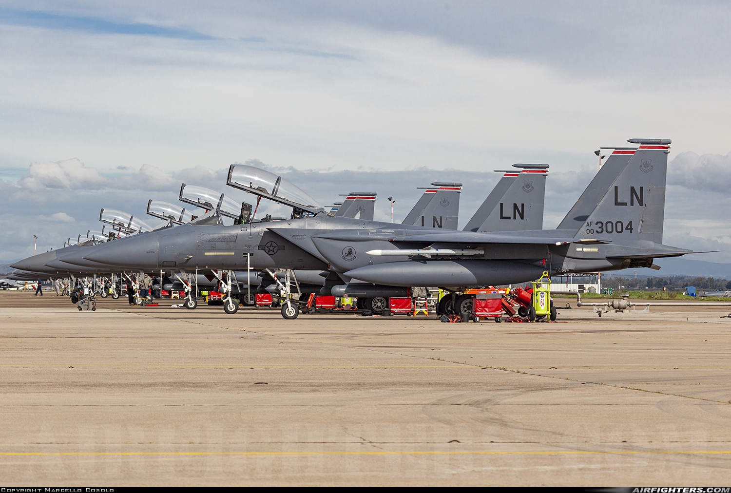 USA - Air Force McDonnell Douglas F-15E Strike Eagle 00-3004 at Decimomannu - (DCI / LIED), Italy