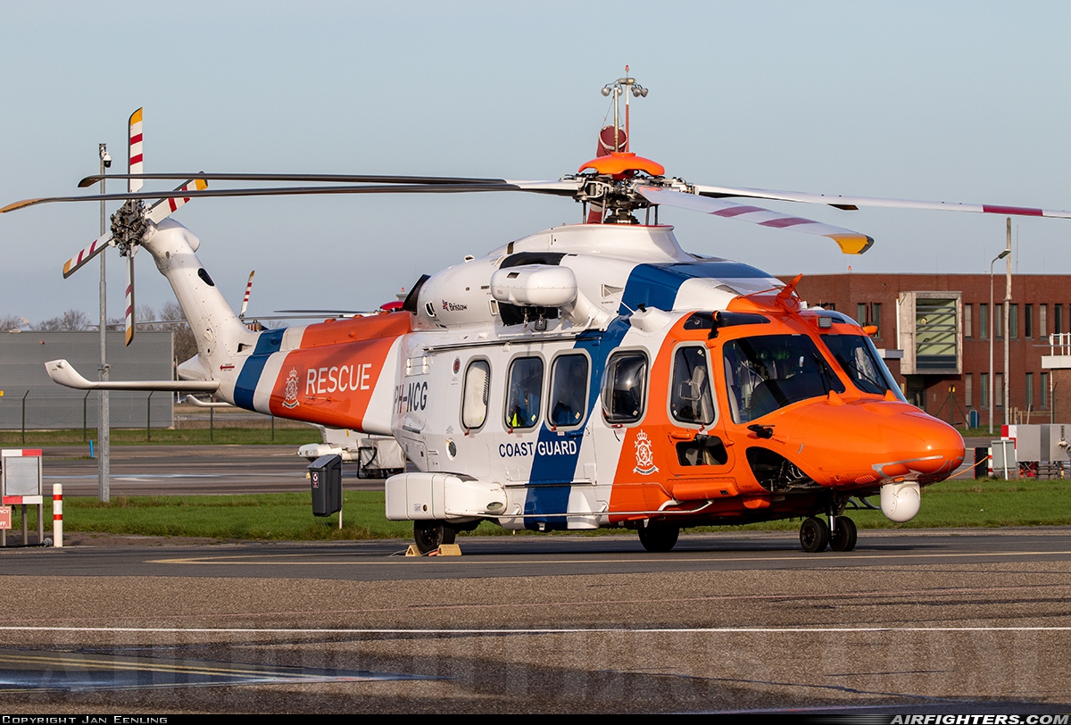Netherlands - Coastguard AgustaWestland AW189 PH-NCG at Den Helder - De Kooy (DHR / EHKD), Netherlands