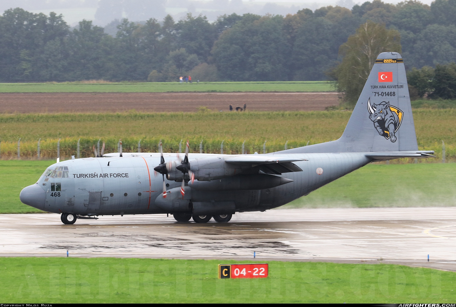 Türkiye - Air Force Lockheed C-130E Hercules (L-382) 71-1468 at Ostrava - Mosnov (OSR / LKMT), Czech Republic
