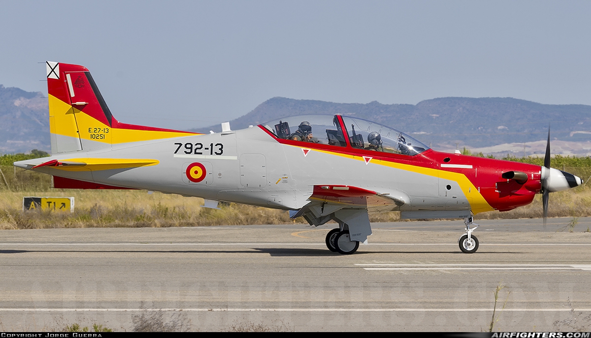 Spain - Air Force Pilatus PC-21 E.27-13-10251 at Murcia - San Javier (MJV / LELC), Spain