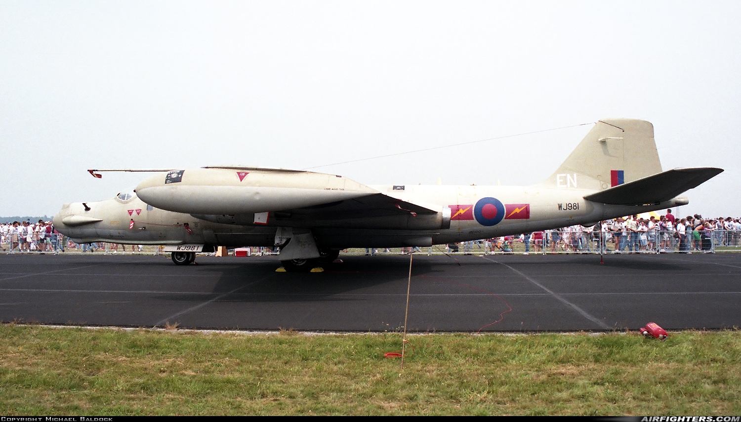 UK - Air Force English Electric Canberra T17A WJ981 at Eindhoven (- Welschap) (EIN / EHEH), Netherlands
