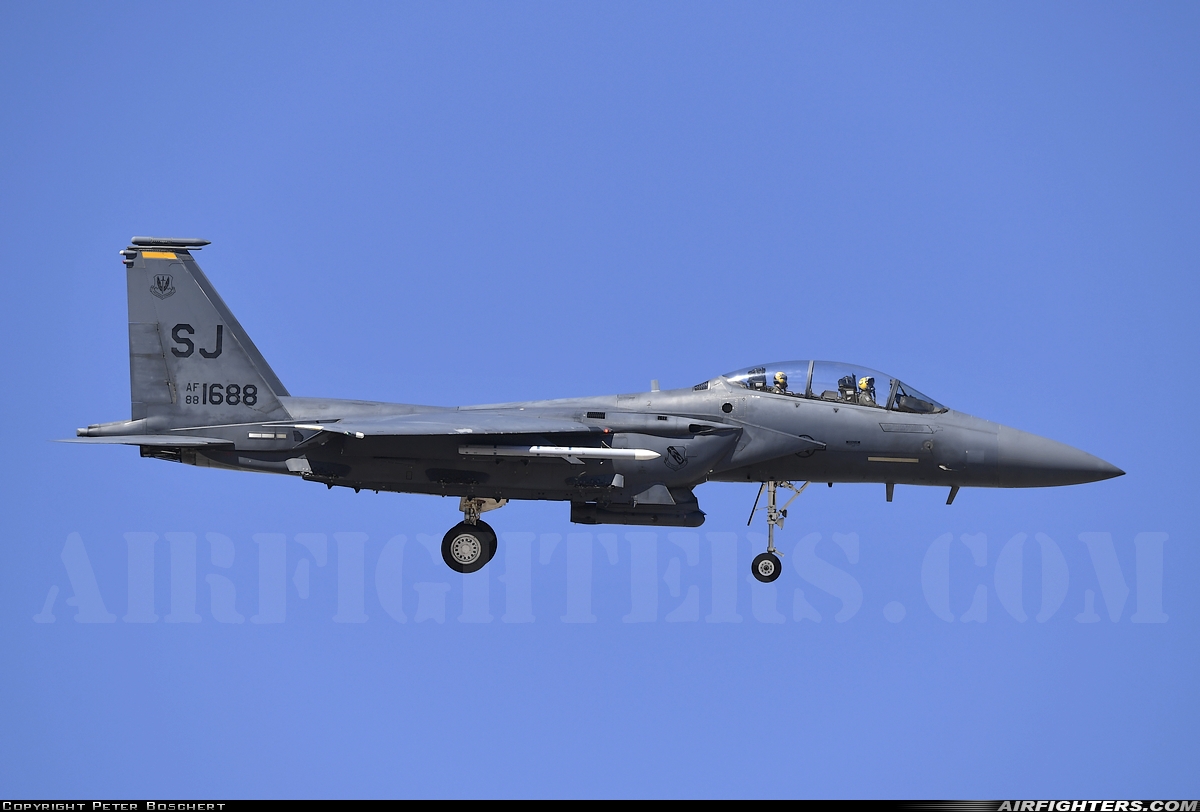 USA - Air Force McDonnell Douglas F-15E Strike Eagle 88-1688 at Las Vegas - Nellis AFB (LSV / KLSV), USA