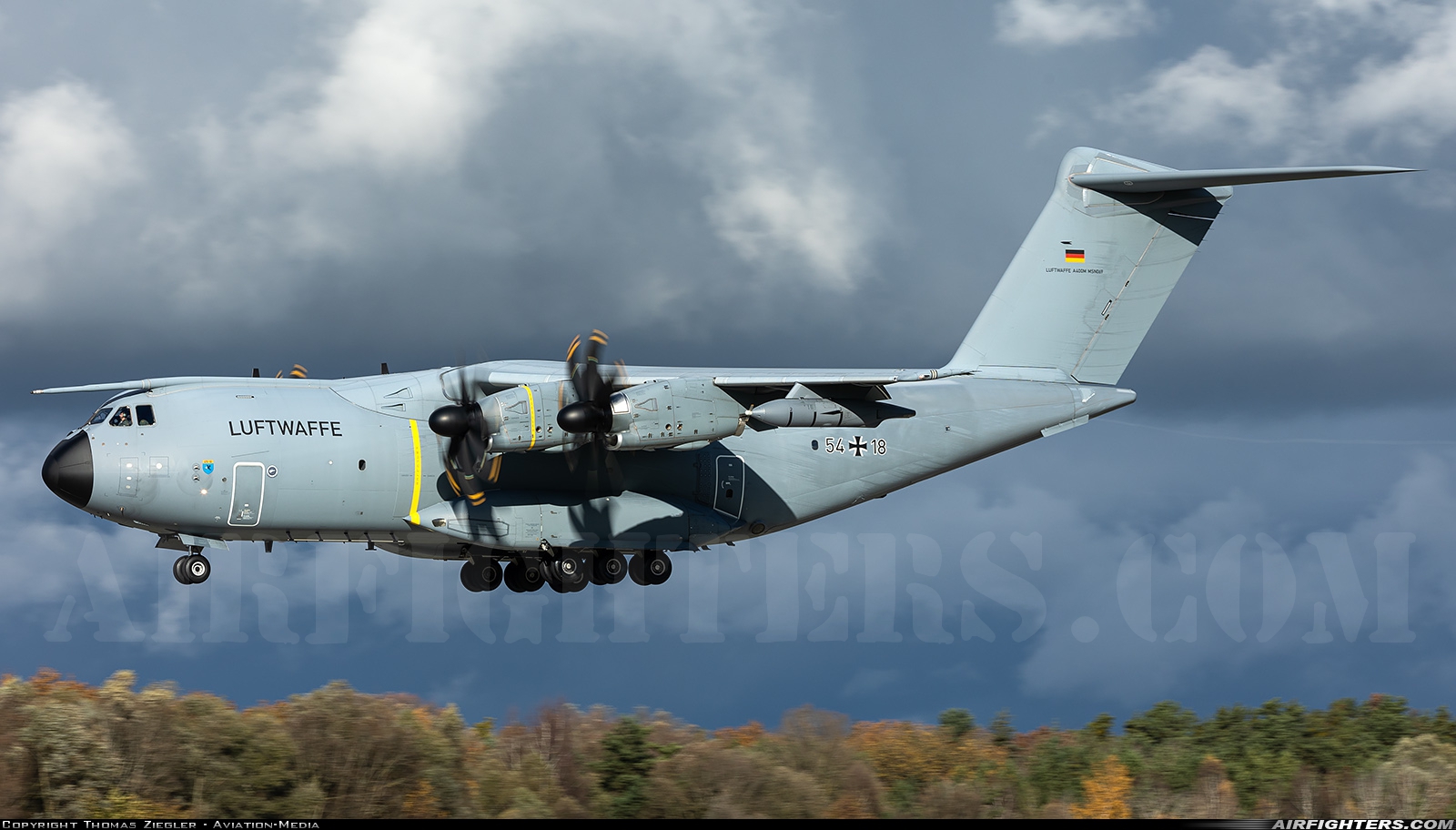 Germany - Air Force Airbus A400M-180 Atlas 54+18 at Ingolstadt - Manching (ETSI), Germany