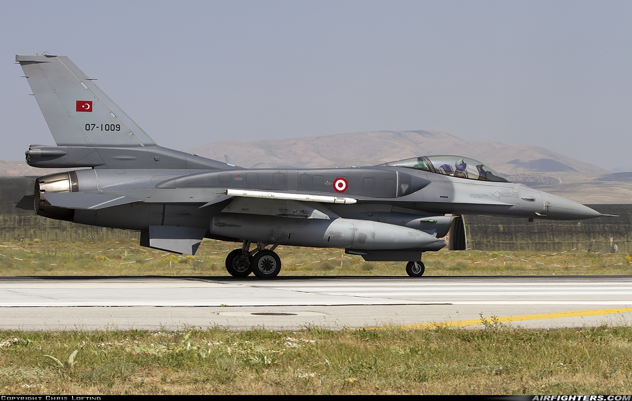 Türkiye - Air Force General Dynamics F-16C Fighting Falcon 07-1009 at Konya (KYA / LTAN), Türkiye