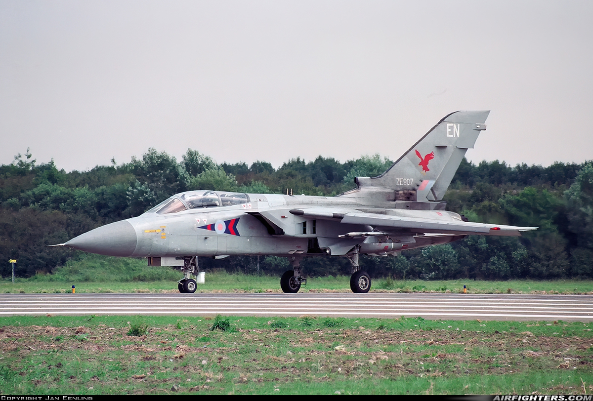UK - Air Force Panavia Tornado F3 ZE907 at Leeuwarden (LWR / EHLW), Netherlands