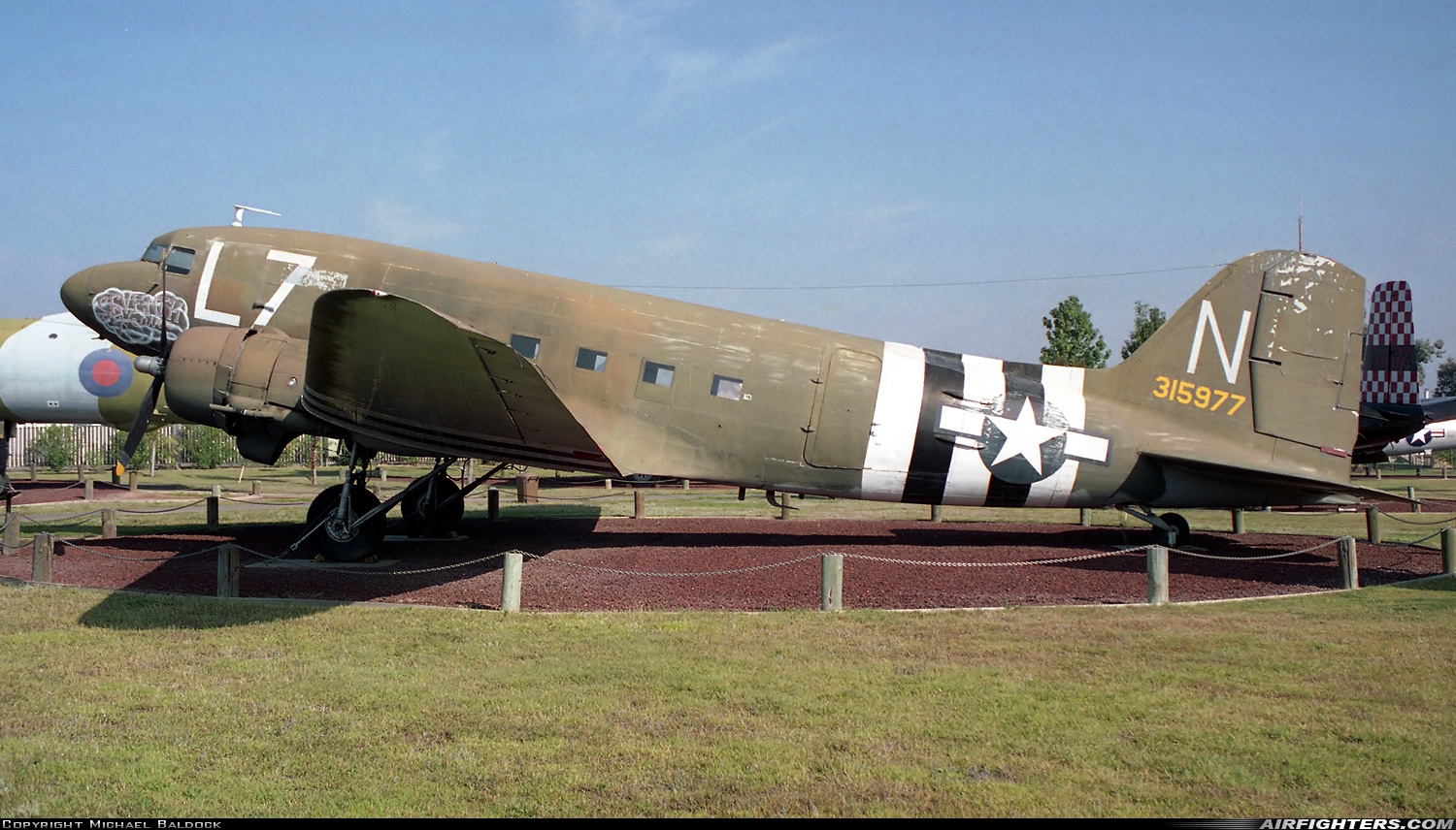 USA - Army Air Force Douglas C-47A Skytrain 43-15977 at Atwater (Merced) - Castle (AFB) (MER / KMER), USA