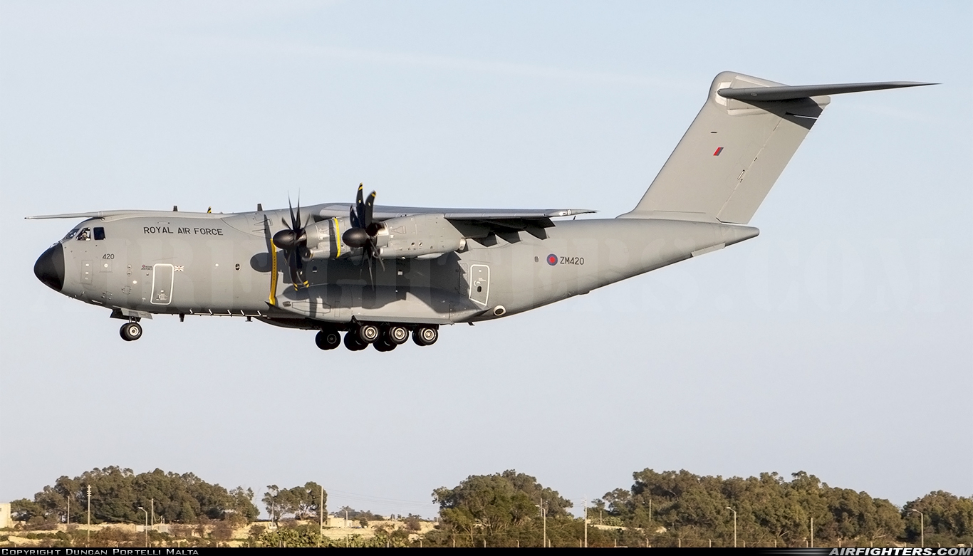 UK - Air Force Airbus Atlas C1 (A400M-180) ZM420 at Luqa - Malta International (MLA / LMML), Malta
