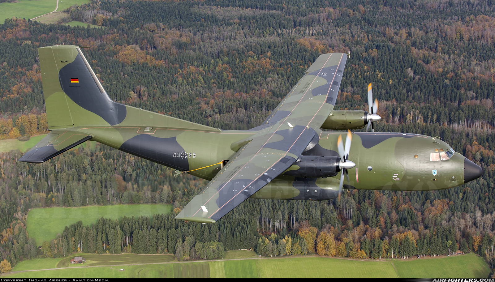 Germany - Air Force Transport Allianz C-160D 50+93 at In Flight, Germany