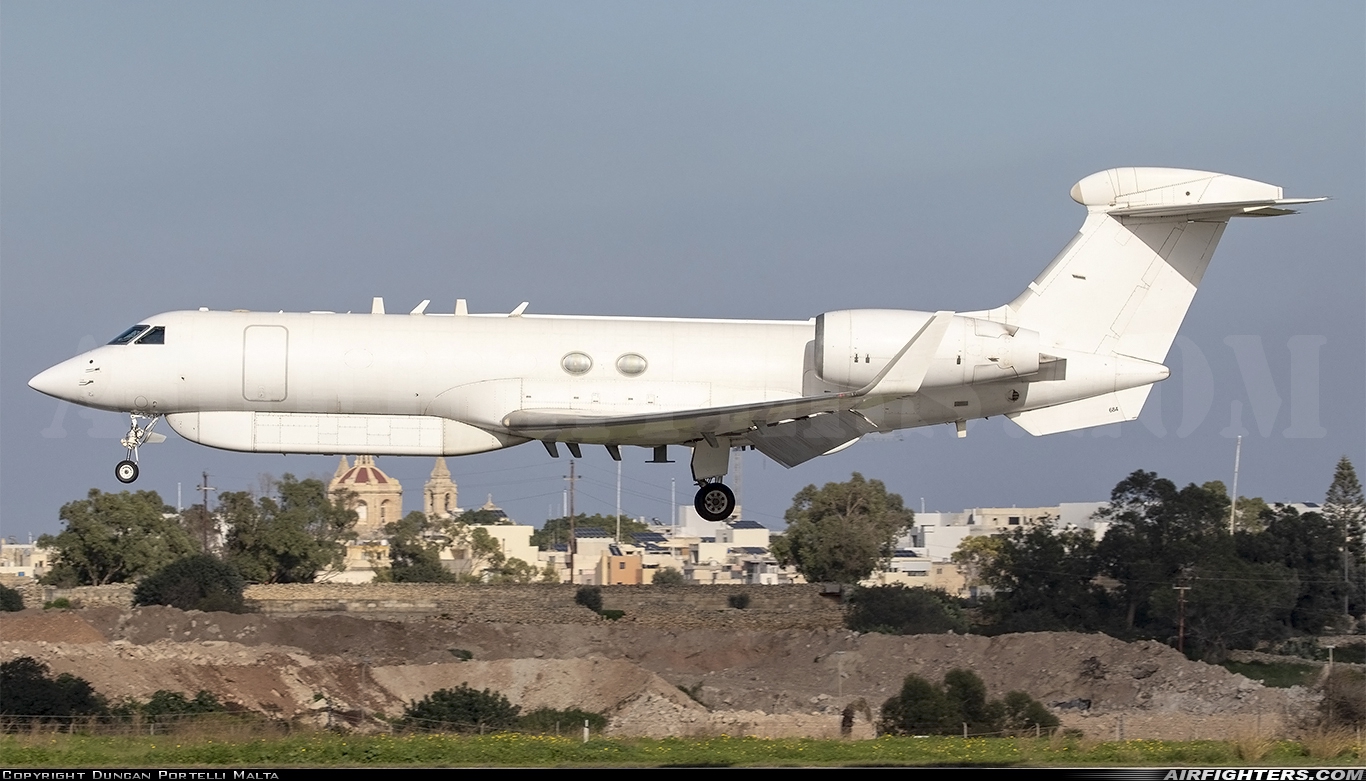 Israel - Air Force Gulfstream Aerospace G-V Nachshson Shavit 684 at Luqa - Malta International (MLA / LMML), Malta