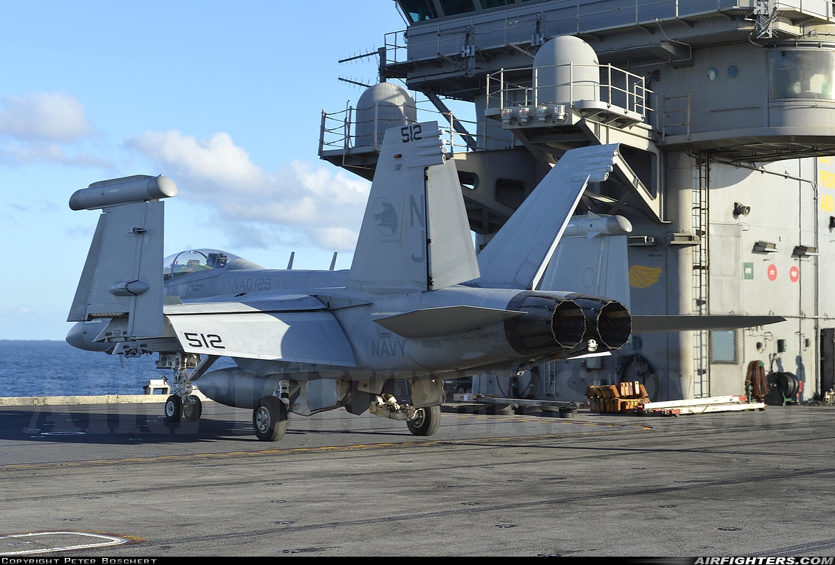 USA - Navy Boeing EA-18G Growler 168375 at Off-Airport - Pacific Ocean, International Airspace