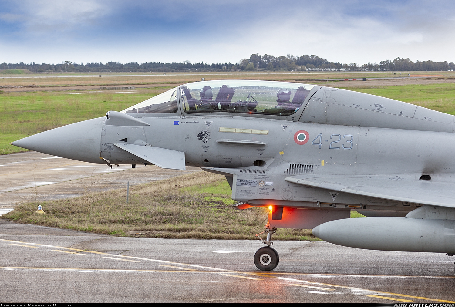 Italy - Air Force Eurofighter TF-2000A Typhoon (EF-2000T) MM55095 at Decimomannu - (DCI / LIED), Italy