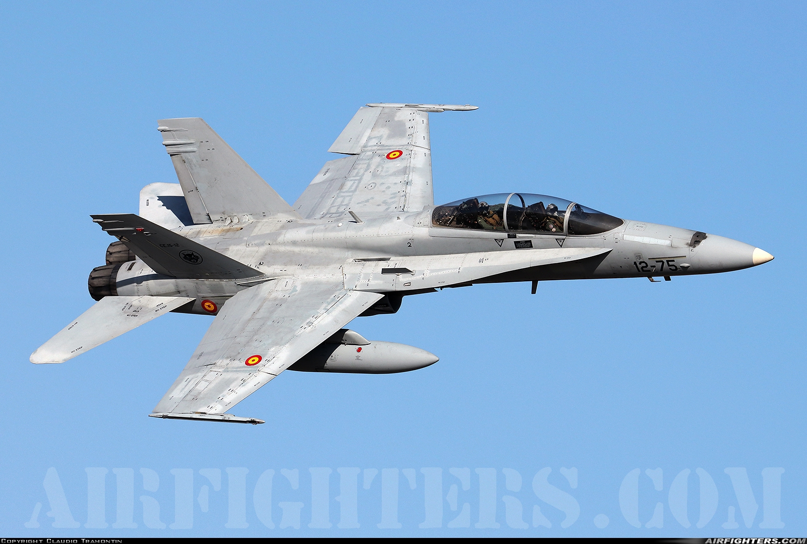 Spain - Air Force McDonnell Douglas CE-15 Hornet (EF-18B+) CE.15-12 at Madrid - Torrejon (TOJ / LETO), Spain