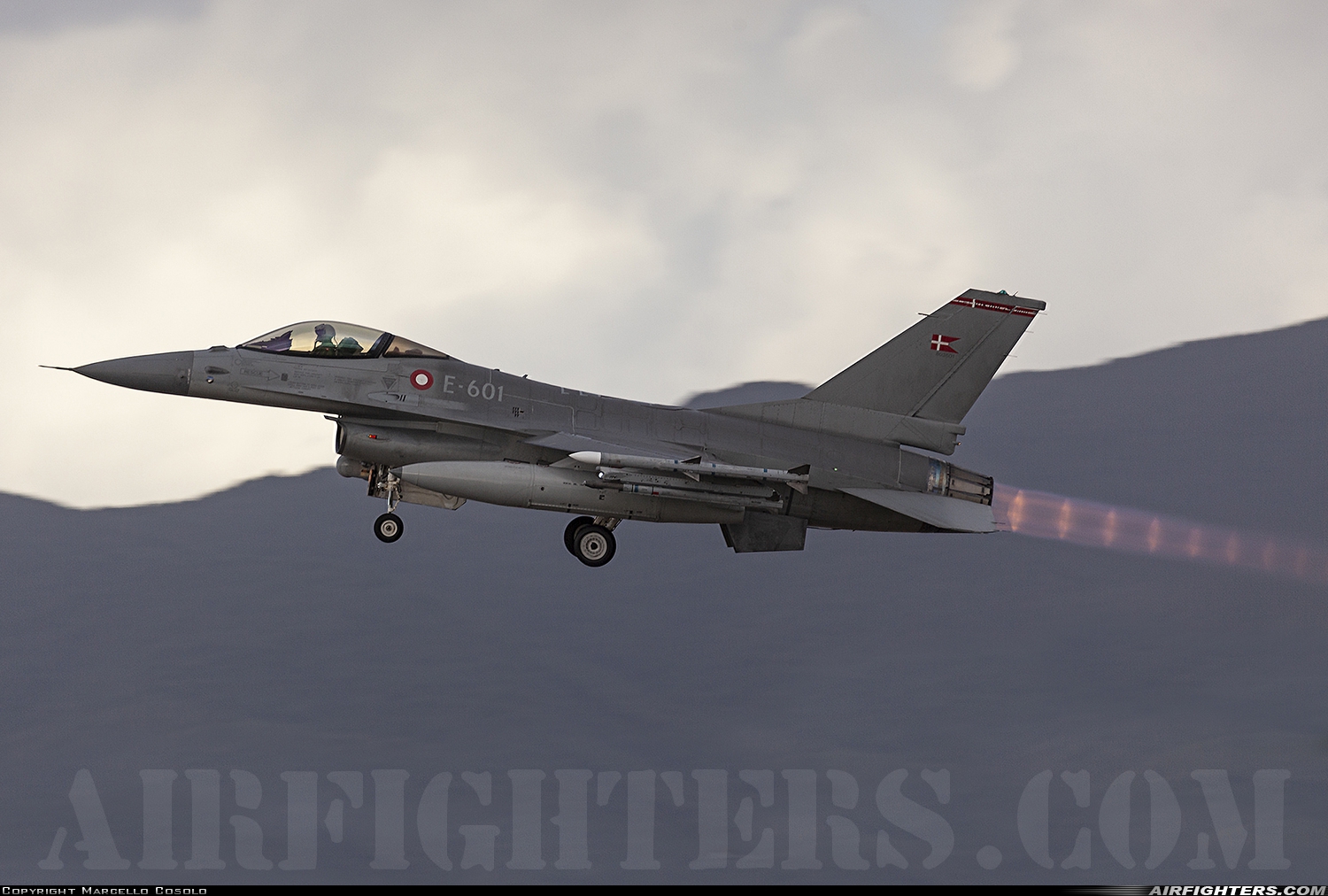 Denmark - Air Force General Dynamics F-16AM Fighting Falcon E-601 at Grosseto (- Corrado Baccarini) (GRS / LIRS), Italy