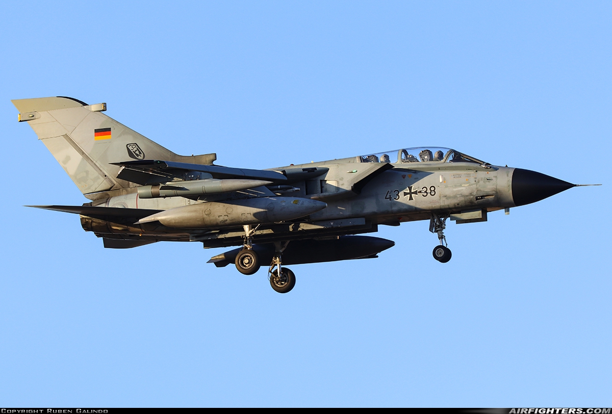 Germany - Air Force Panavia Tornado IDS 43+38 at Albacete (- Los Llanos) (LEAB), Spain