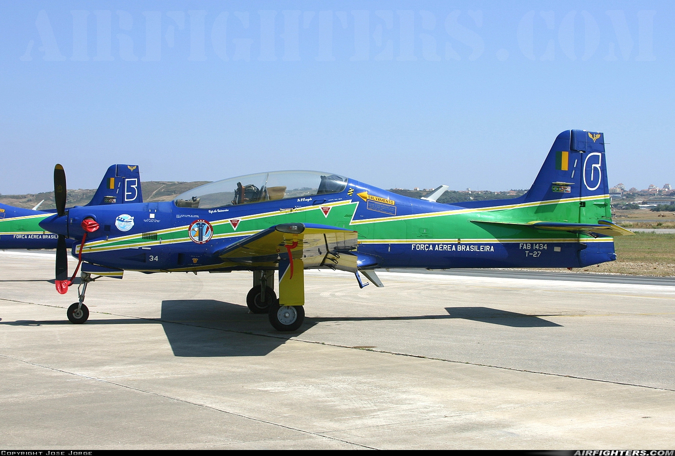 Brazil - Air Force Embraer T-27 Tucano 1434 at Sintra (- Granja do Marques) (BA1) (LPST), Portugal